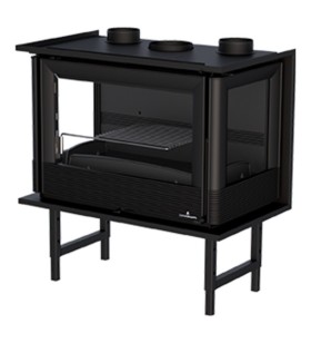 Paris 70 3C wood burning insert Bronpi