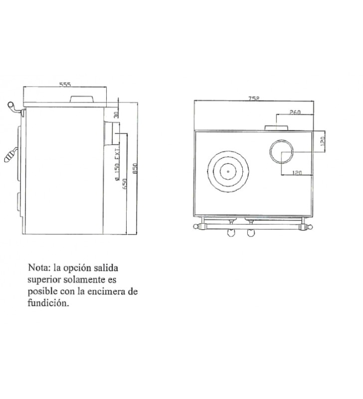 Plano de medidas Lacunza Lis 5T Top Cerrada