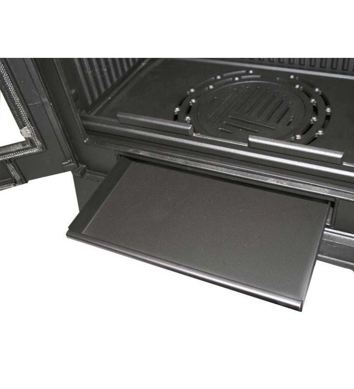 Cajón cenicero extraíble para facilitar la limpieza.