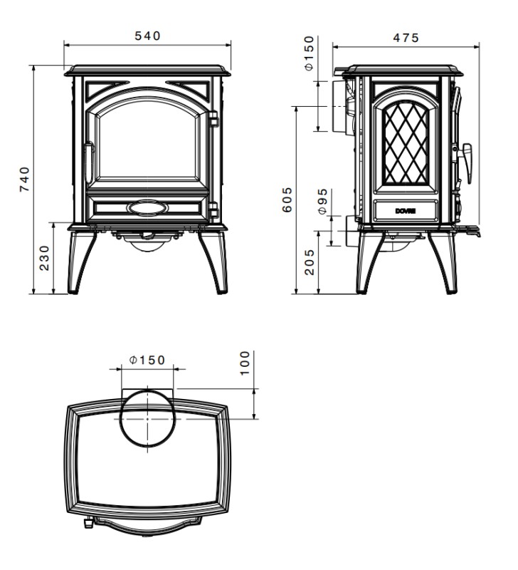 Plan de mesure Dovre 540W