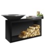 Ofyr Island 85 Black with clear ceramic top