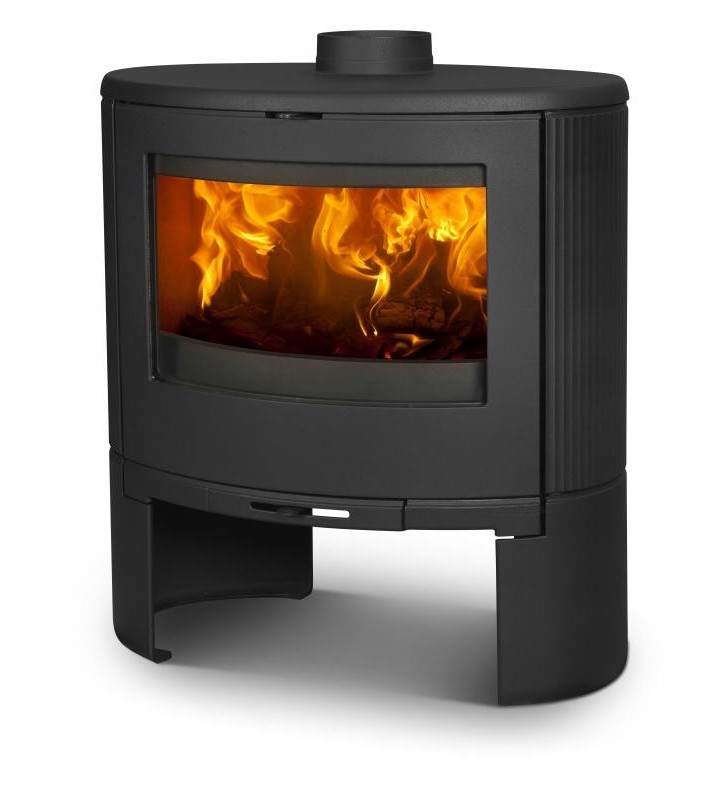 Design ovale et porte vitrée courbée