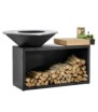 Ofyr Isla 100 Negra con tabla de madera