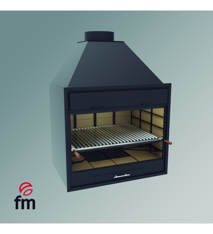 BARBECUE DI GRANDI DIMENSIONI PER CARBONE E LEGNA BF-90