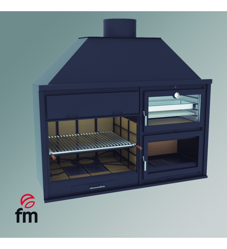 BARBECUE MET FUSION 200 OVEN