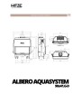 Cheminée de chauffage Aquasystem ALAQS 90×41.G-D Hitze