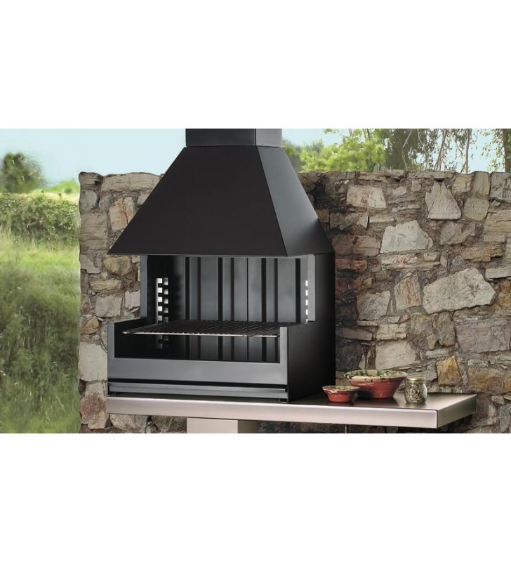 Incluye: Parrilla carne - juego guias - plancha inox - maneta y trébede