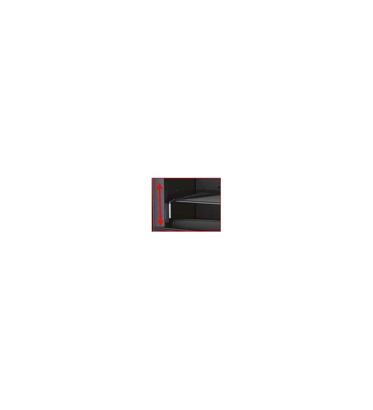 Includes a removable 300x300 mm grill that can be adjusted to various heights.