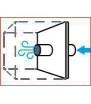 Kit with external air intake. To convert into a sealed unit.