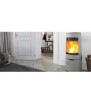 Light grey enamelled stove