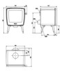 Plano de medidas Dovre Vintage 35 Esmaltada