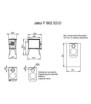 Plano de medidas Jotul F602 ECO