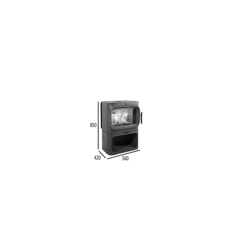 Plano de medidas Jotul F305 Base