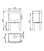 Plan de mesure du Jotul F305 LL