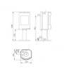 Jotul F136 Messplan