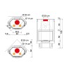 IC Tekno 3 Cheminée métallique Italiana Camini