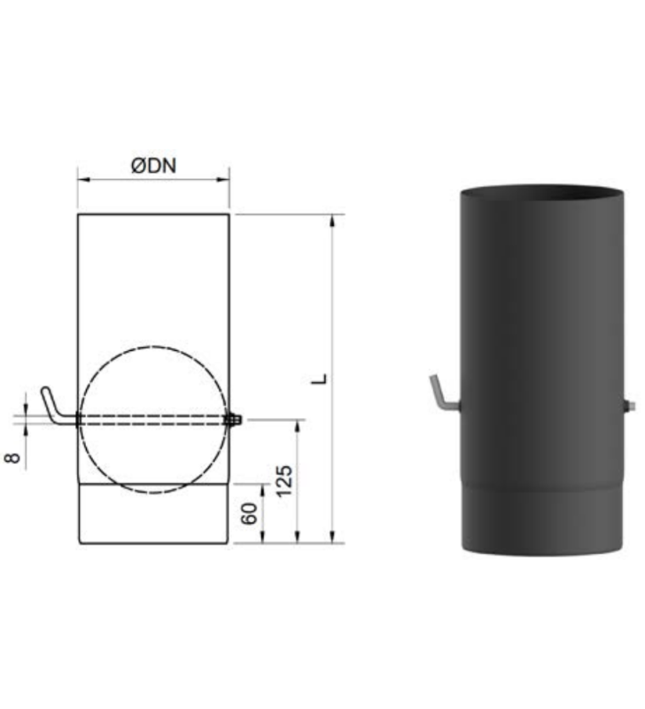 Módulo recto 330 mm Exoleña Premium