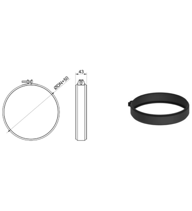 Exoblack DW Gelenkklemme