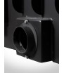 German Flat 120x50 chimenea de leña con puerta escamoteable A Caminetti