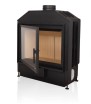 Ξυλόσομπα Flat 80 με πλαϊνή πόρτα 9 kW A Caminetti