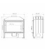 Flat 80 Houtkachel Zijdeur 9 kW Caminetti