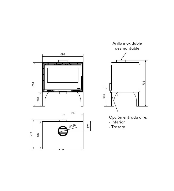 Ferlux Enya 49 Legs Measurement Plan
