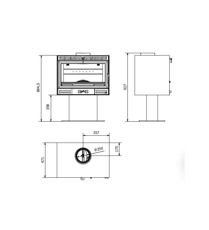 Plano de medidas Ferlux Afar Pie Central