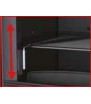 Comprend une grille à rôtir amovible de 300 x 300 mm réglable à différentes hauteurs.