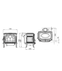 Jotul F500 ECO (with arches) wood stove