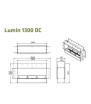 Cheminée à bioéthanol Lumin 1300 DC Lacunza
