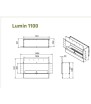 Lumin 1100/1100 S Lacunza Bioethanol Fireplace