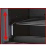 Includes a removable 300x300 mm grill that can be adjusted to various heights.