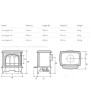 Caminetto elettrico Gazco Huntingdon 30 con archi