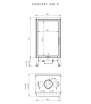 Τζάκι ξύλου CONCEPT 540V (Μία όψη) BODART & GONAY