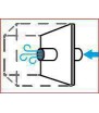 Kit with external air intake. To convert into a sealed unit.
