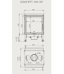 CONCEPT 540 DF  Chimenea de leña BODART & GONAY