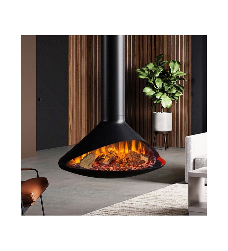 Suspended electric fire Onyx Orbit