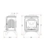 Invicta Seville 2 Ivory Enameled Measurement Plan