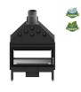 Ardente Duo 90x41 Dss Chimenea de Leña Doble Cara Hitze