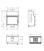 Τζάκι Ξύλου Stma 59x43 P Frontal Hitze