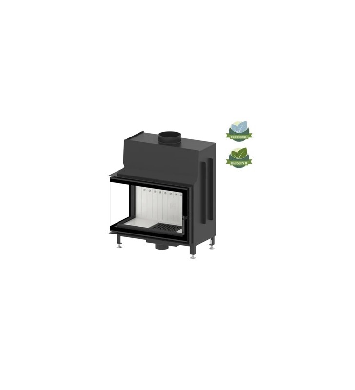 Stma 68x43 L Lateral Izquierdo Chimenea de Leña Hitze