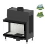 Caminetto a legna Stma 68x43 L lato sinistro Hitze