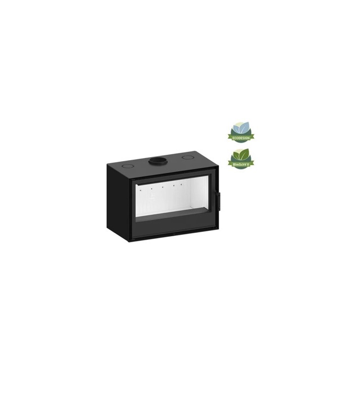 Cubo 800 Frontal Chimenea de Leña Hitze