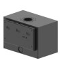 Cubo F 800F Con Pie Y Banco 130 Chimenea de Leña Hitze