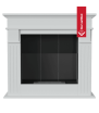 CHIMENEA BIOETANOL DE PORTAL AUGUST TÜV BLANCO AUTOENSAMBLAJE CON ACRISTALAMIENTO