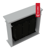 CHIMENEA BIOETANOL DE PORTAL AUGUST TÜV BLANCO AUTOENSAMBLAJE CON ACRISTALAMIENTO