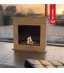 PORTAL NOVEMBER TÜV WHITE BIOETHANOL FIREPLACE SELF-ASSEMBLY WITH GLAZING