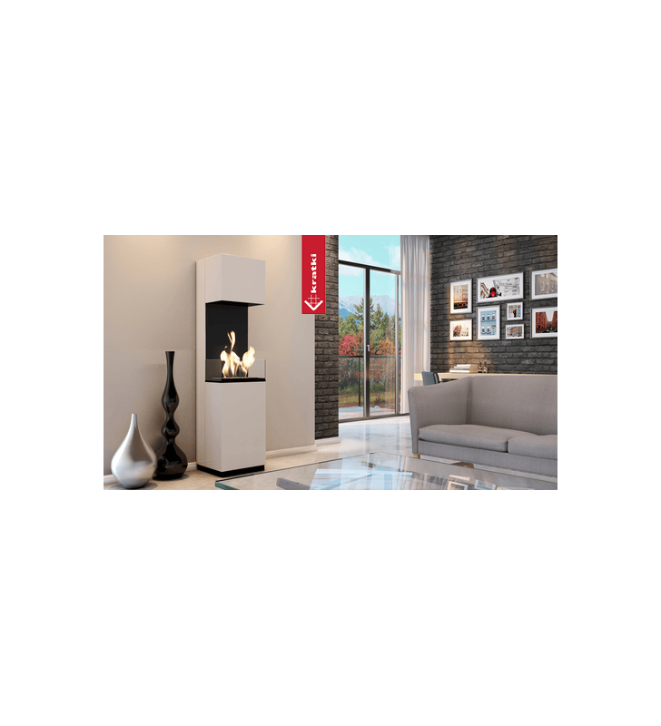 SIERRA TÜV certified bioethanol fireplace with glazing set