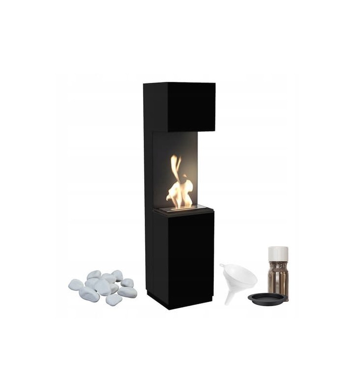 Chimenea Bioetanol de Portal SIERRA TÜV negro set