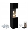 Chimenea Bioetanol de Portal SIERRA TÜV negro set